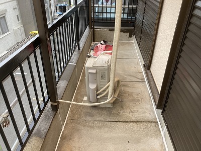 ベランダ　コーキング施工完了